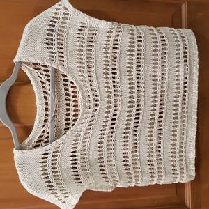 VINTAGE CROCHET SWEATER Size L